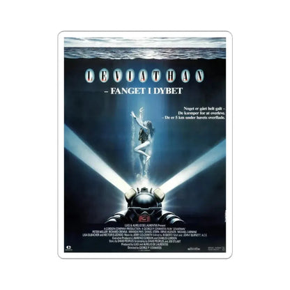 LEVIATHAN (DANISH) 1989 Movie Poster - STICKER Vinyl Kiss-Cut Decal 3 Inch White - The Sticker Space