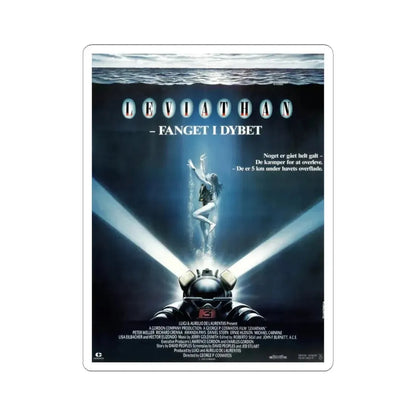 LEVIATHAN (DANISH) 1989 Movie Poster - STICKER Vinyl Kiss-Cut Decal 6 Inch White - The Sticker Space