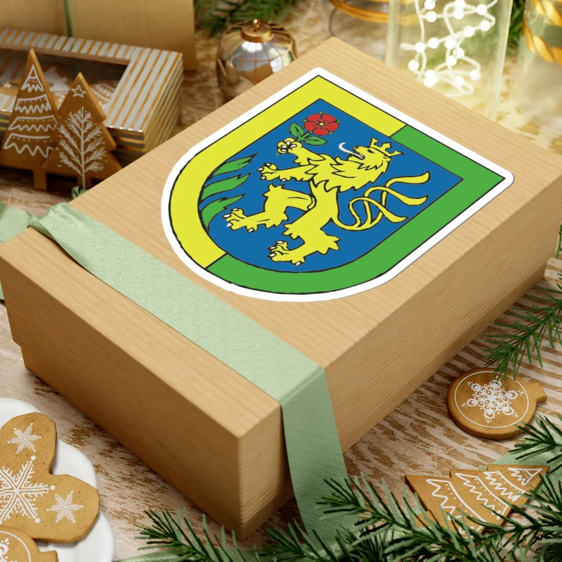 Levice erb (Slovakia) (Coat of Arms) STICKER Vinyl Kiss-Cut Decal - The Sticker Space