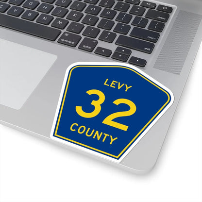 Levy County 32 (Florida) (Road Sign) STICKER Vinyl Kiss-Cut Decal - The Sticker Space