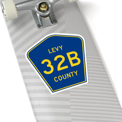 Levy County 32B (Florida) (Road Sign) STICKER Vinyl Kiss-Cut Decal - The Sticker Space