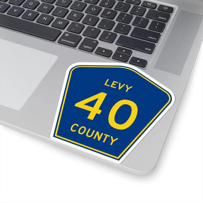 Levy County 40 (Florida) (Road Sign) STICKER Vinyl Kiss-Cut Decal - The Sticker Space