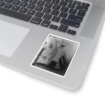 Lewis Payne, Lincoln Conspirator, Full-Length Portrait, Standing in Front of Tent, Facing Right (U.S. Civil War) STICKER Vinyl Kiss-Cut Decal - The Sticker Space