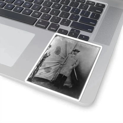 Lewis Payne, Lincoln Conspirator, Full-Length Portrait, Standing in Front of Tent, Facing Right (U.S. Civil War) STICKER Vinyl Kiss-Cut Decal - The Sticker Space