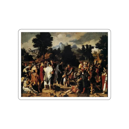 LEYDEN, Lucas van - Christ Healing the Blind (Artwork) STICKER Vinyl Die-Cut Decal White Die-Cut 6 Inch - The Sticker Space