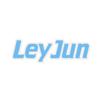 LeyJun (Logo) STICKER Vinyl Kiss-Cut Decal 2 Inch Transparent - The Sticker Space