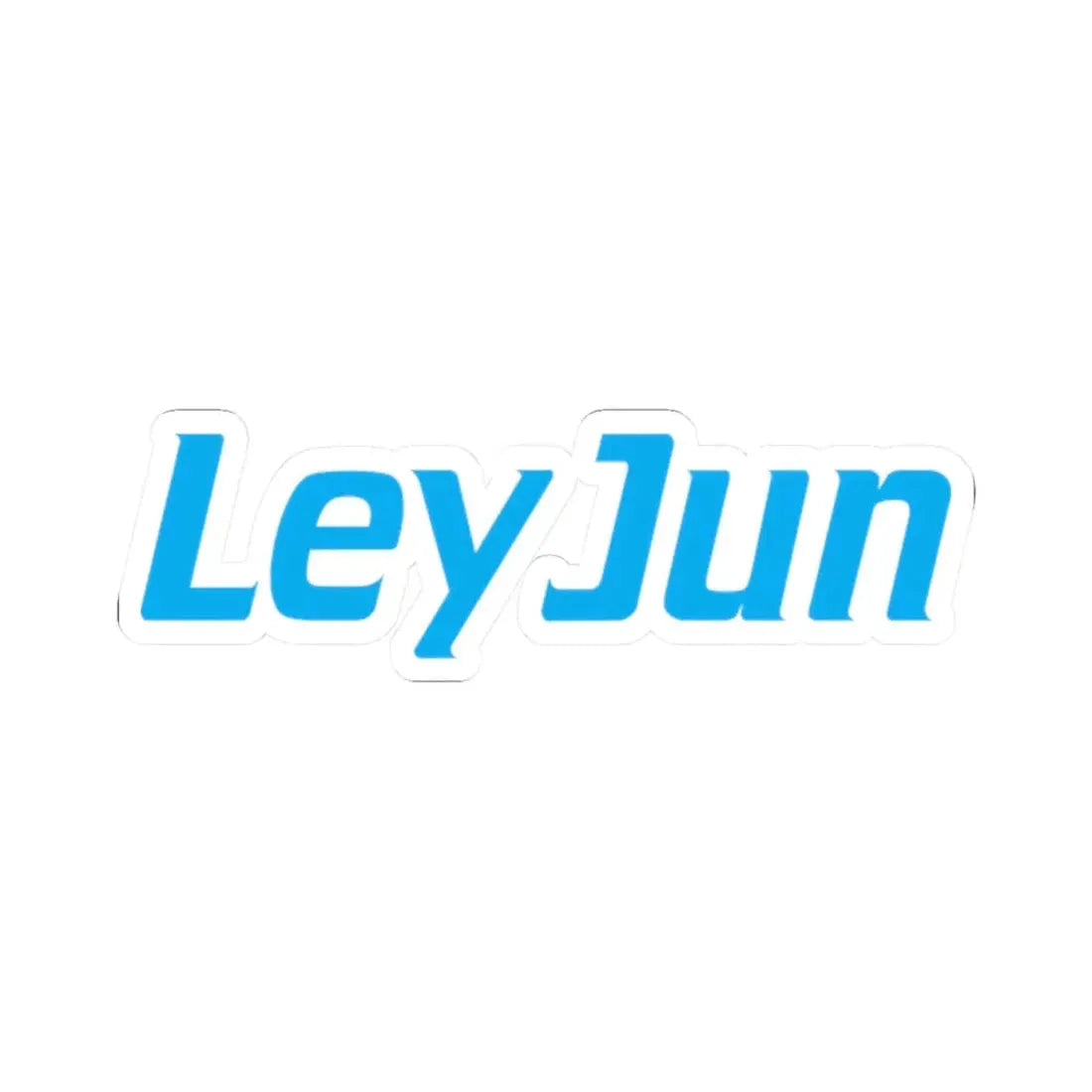 LeyJun (Logo) STICKER Vinyl Kiss-Cut Decal 2 Inch White - The Sticker Space