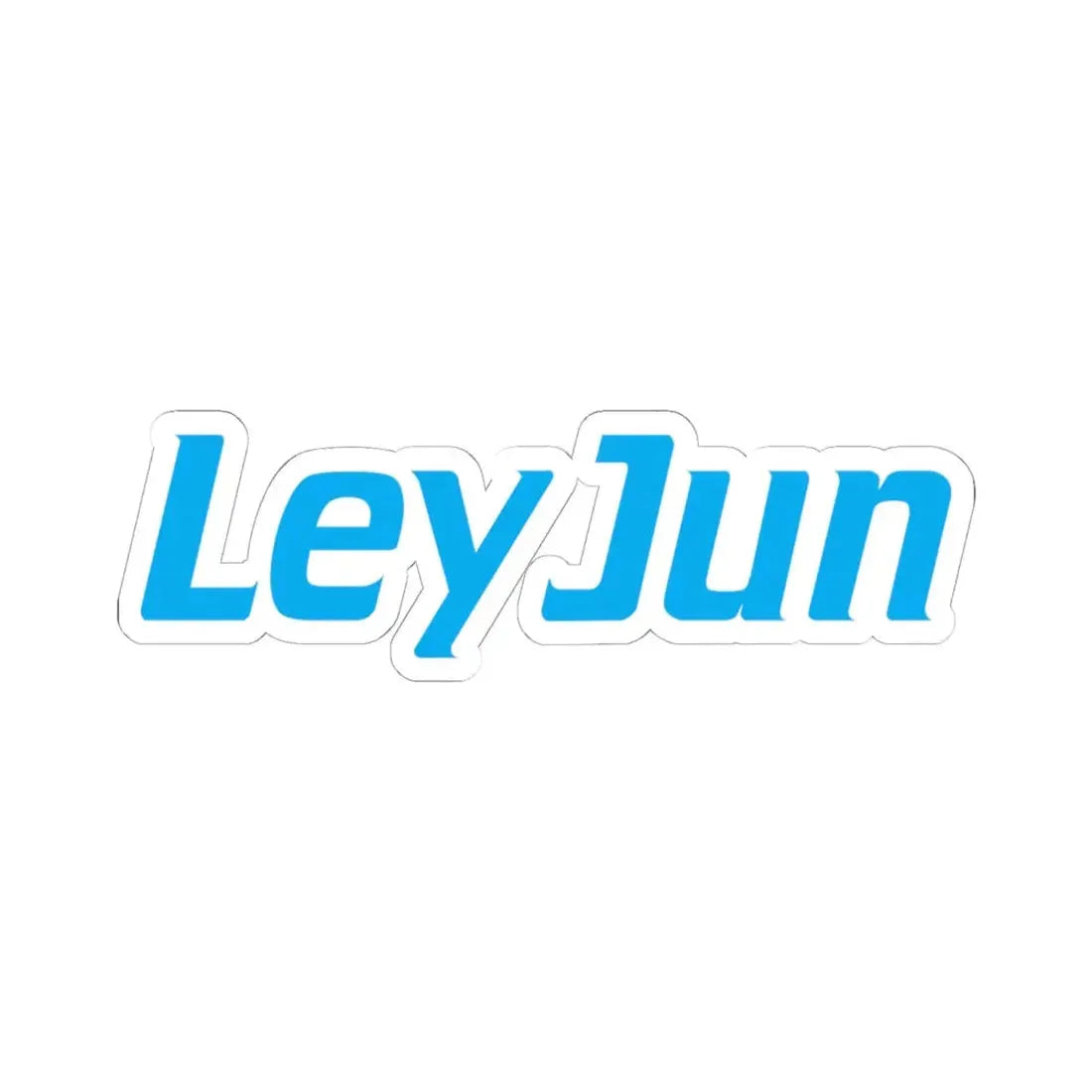 LeyJun (Logo) STICKER Vinyl Kiss-Cut Decal 6 Inch White - The Sticker Space