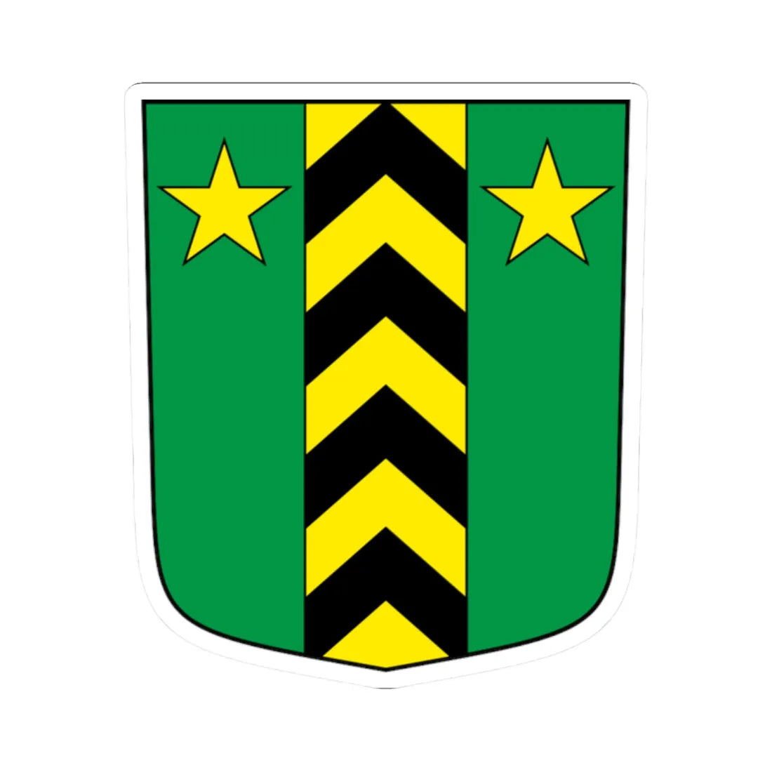 Leytron-blazon (Switzerland) (Coat of Arms) STICKER Vinyl Kiss-Cut Decal 2 Inch White - The Sticker Space