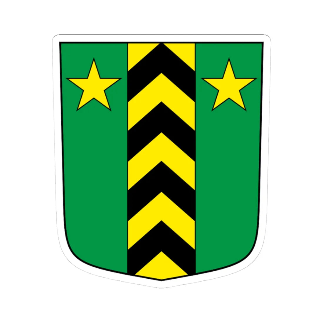 Leytron-blazon (Switzerland) (Coat of Arms) STICKER Vinyl Kiss-Cut Decal 3 Inch White - The Sticker Space