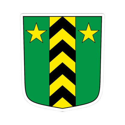 Leytron-blazon (Switzerland) (Coat of Arms) STICKER Vinyl Kiss-Cut Decal 3 Inch White - The Sticker Space