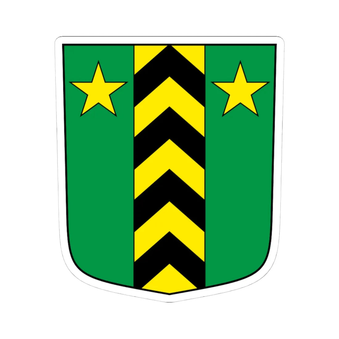 Leytron-blazon (Switzerland) (Coat of Arms) STICKER Vinyl Kiss-Cut Decal 4 Inch White - The Sticker Space