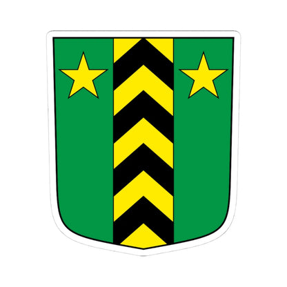 Leytron-blazon (Switzerland) (Coat of Arms) STICKER Vinyl Kiss-Cut Decal 4 Inch White - The Sticker Space