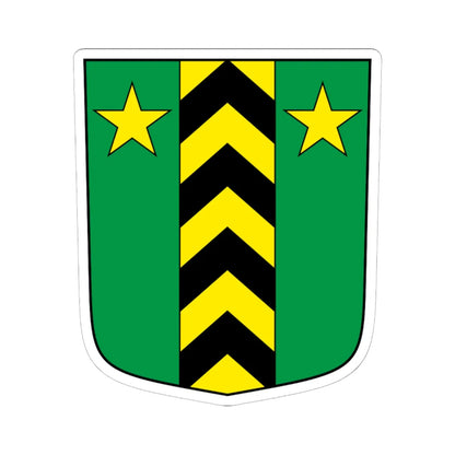 Leytron-blazon (Switzerland) (Coat of Arms) STICKER Vinyl Kiss-Cut Decal 6 Inch White - The Sticker Space