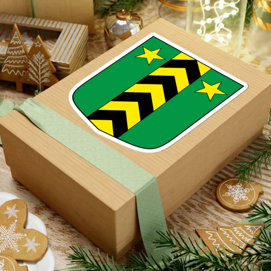 Leytron-blazon (Switzerland) (Coat of Arms) STICKER Vinyl Kiss-Cut Decal - The Sticker Space