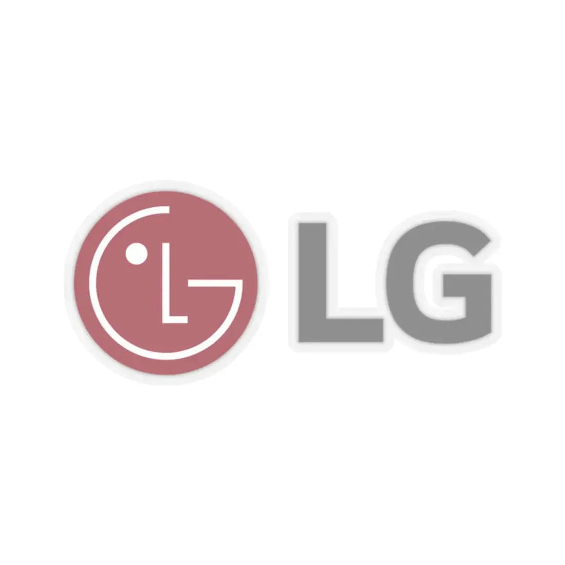 LG Corporation (Lucky-GoldStar) (Logo) STICKER Vinyl Kiss-Cut Decal 2 Inch Transparent - The Sticker Space
