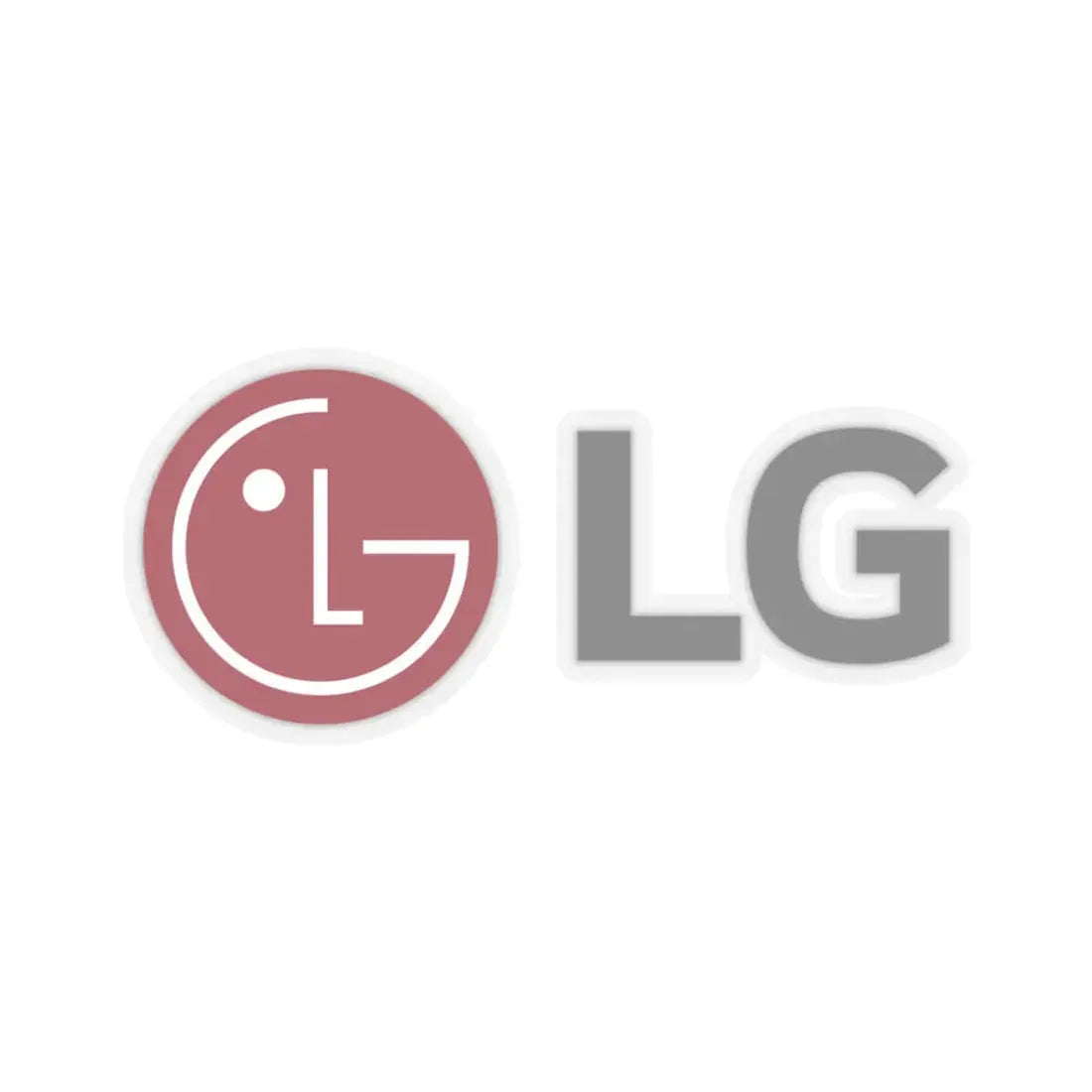 LG Corporation (Lucky-GoldStar) (Logo) STICKER Vinyl Kiss-Cut Decal 3 Inch Transparent - The Sticker Space