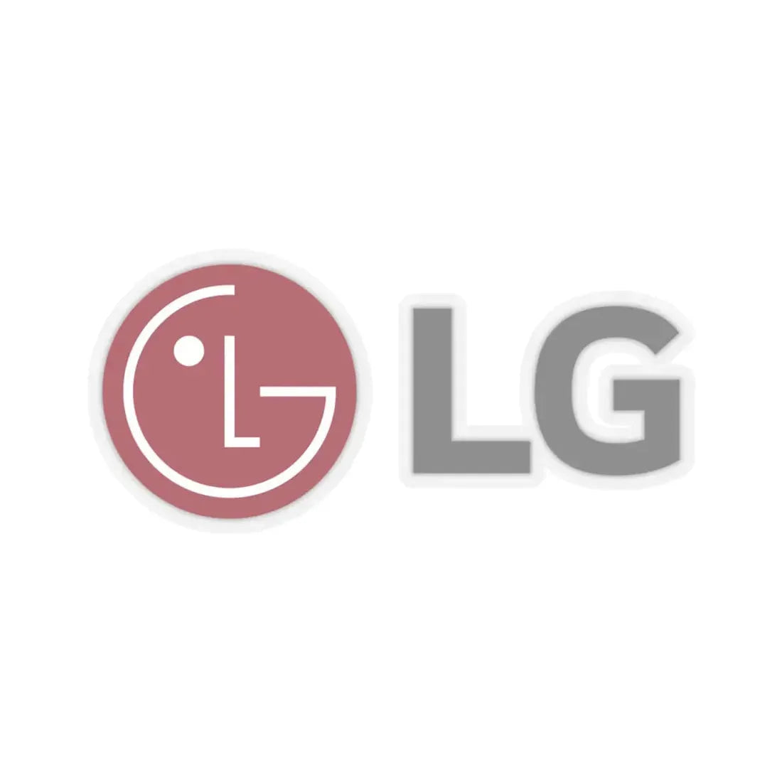 LG Corporation (Lucky-GoldStar) (Logo) STICKER Vinyl Kiss-Cut Decal 4 Inch Transparent - The Sticker Space