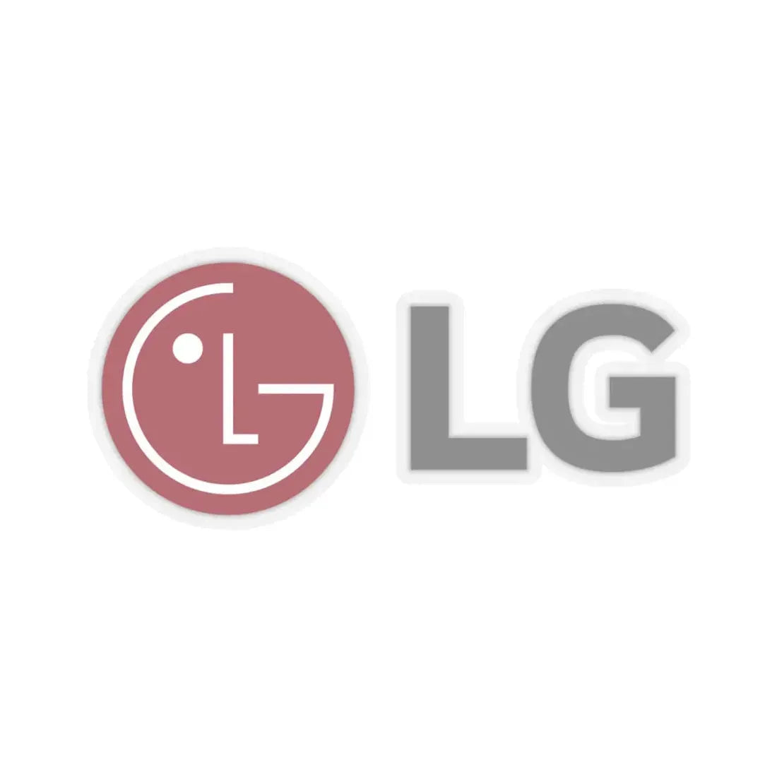LG Corporation (Lucky-GoldStar) (Logo) STICKER Vinyl Kiss-Cut Decal 6 Inch Transparent - The Sticker Space