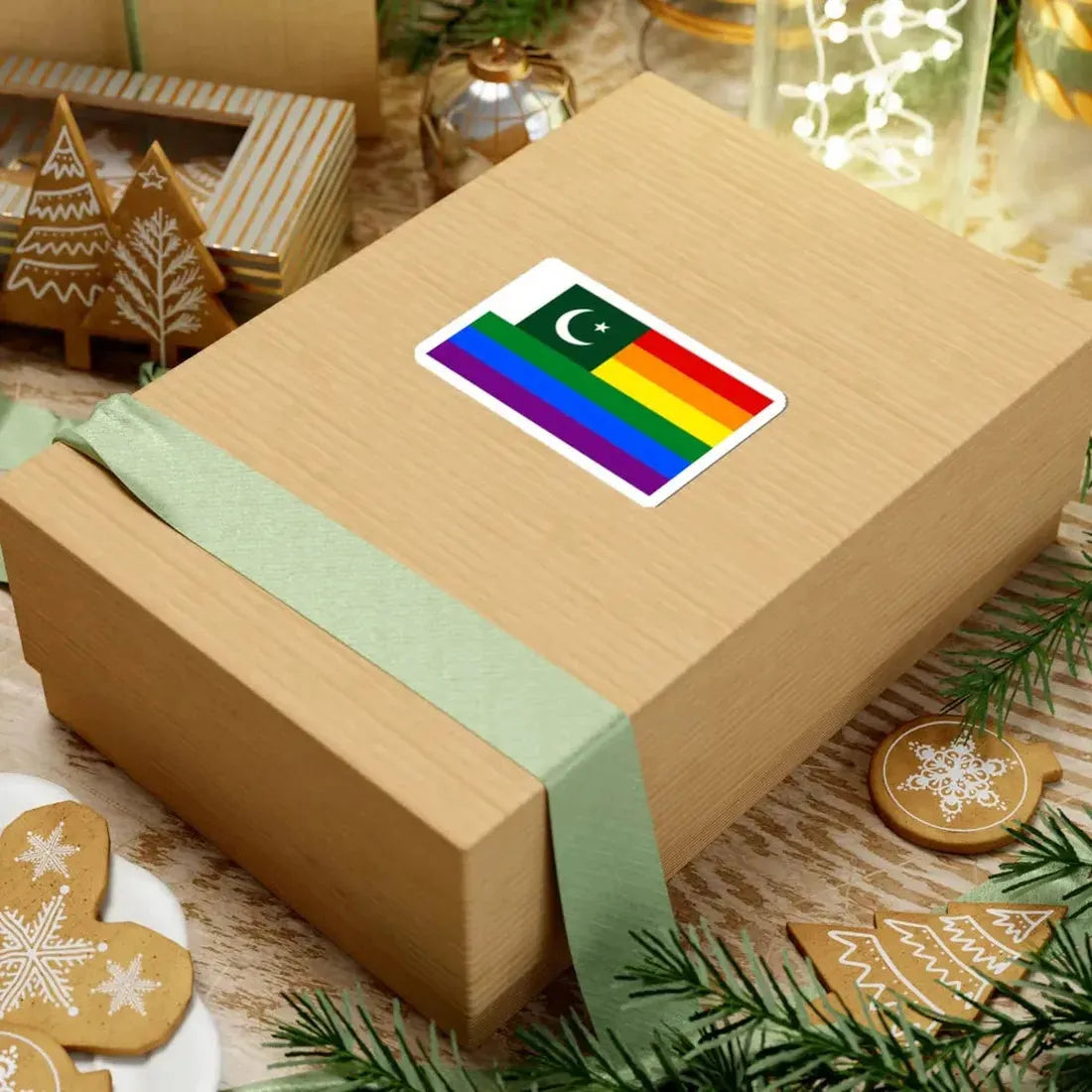 LGBT Ensign of Pakistan (Pakistan) STICKER Vinyl Kiss-Cut Decal - The Sticker Space