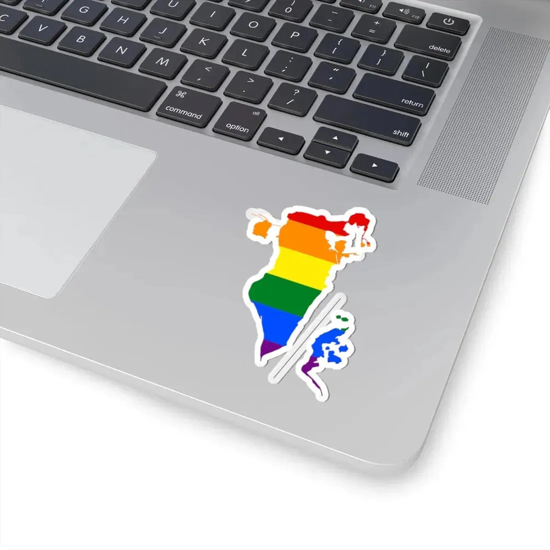 LGBT flag map of Bahrain (Bahrain) STICKER Vinyl Kiss-Cut Decal - The Sticker Space