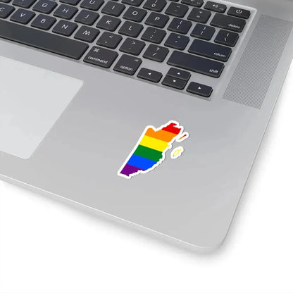 LGBT flag map of Belize (Belize) STICKER Vinyl Kiss-Cut Decal - The Sticker Space