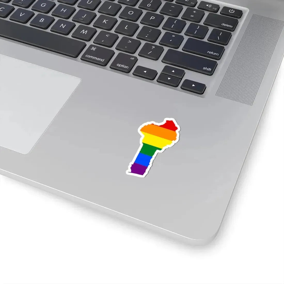LGBT flag map of Benin (Benin) STICKER Vinyl Kiss-Cut Decal - The Sticker Space