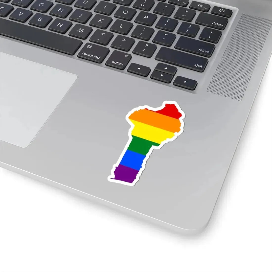LGBT flag map of Benin (Benin) STICKER Vinyl Kiss-Cut Decal - The Sticker Space