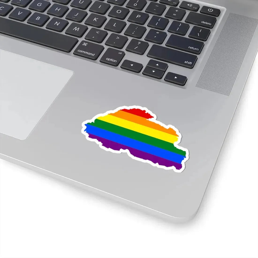 LGBT flag map of Bhutan (Bhutan) STICKER Vinyl Kiss-Cut Decal - The Sticker Space
