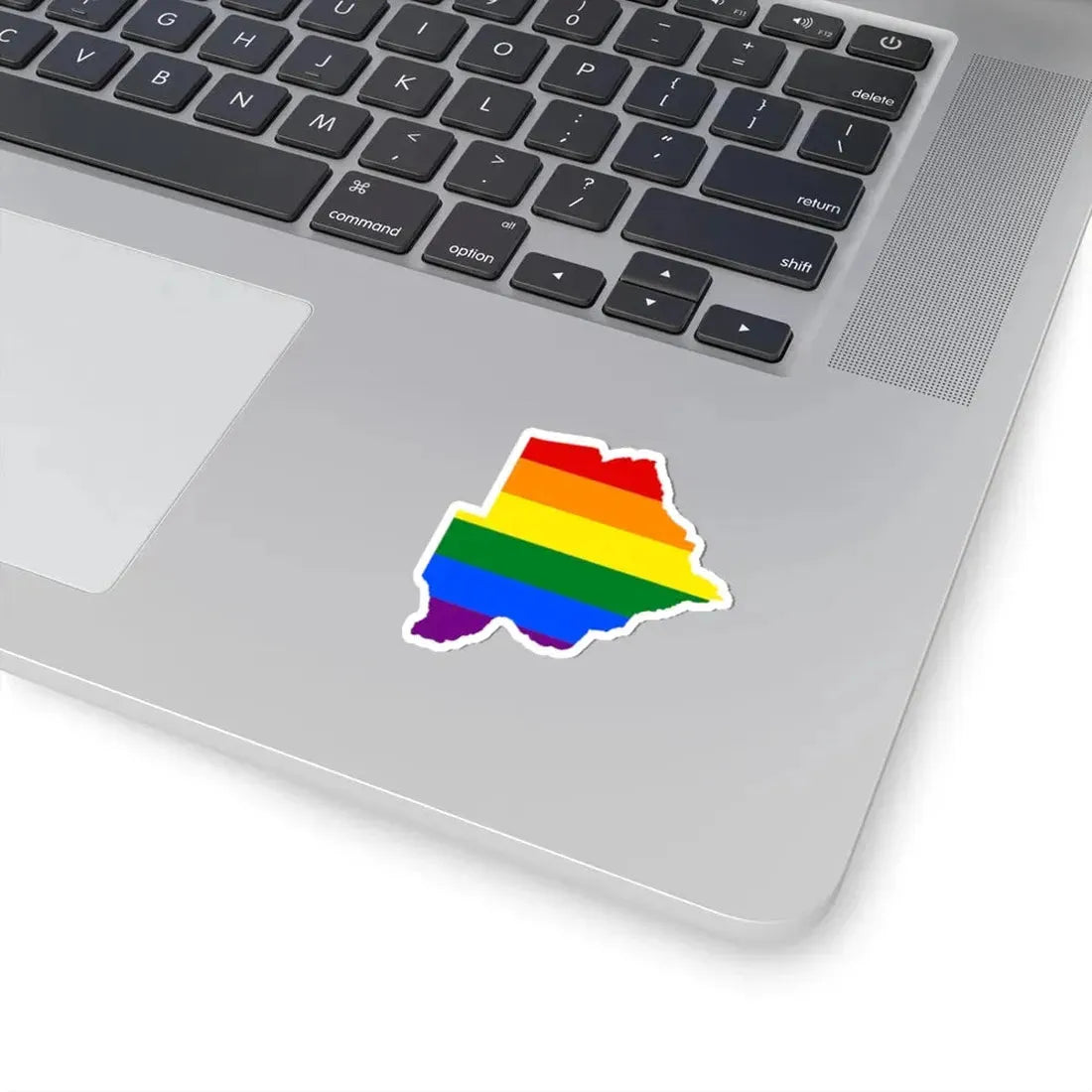 LGBT flag map of Botswana (Botswana) STICKER Vinyl Kiss-Cut Decal - The Sticker Space