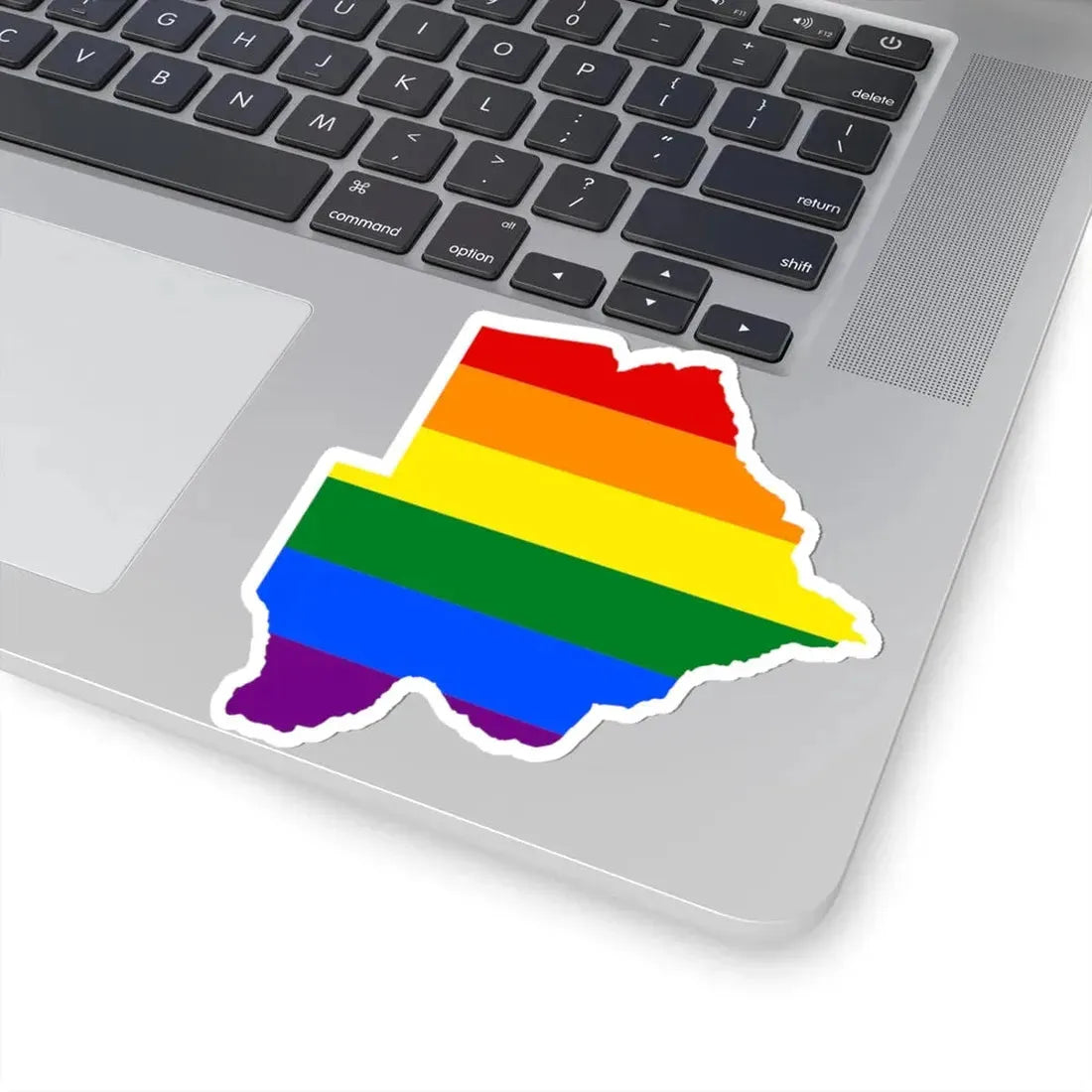 LGBT flag map of Botswana (Botswana) STICKER Vinyl Kiss-Cut Decal - The Sticker Space