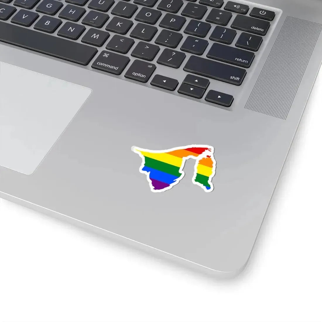 LGBT flag map of Brunei (Brunei) STICKER Vinyl Kiss-Cut Decal - The Sticker Space