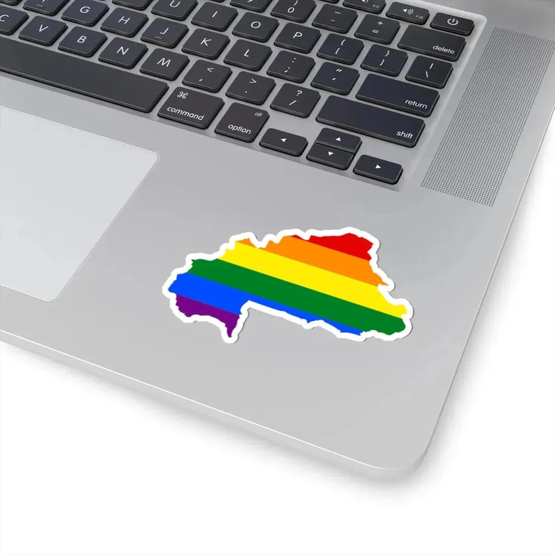 LGBT flag map of Burkina Faso (Burkina Faso) STICKER Vinyl Kiss-Cut Decal - The Sticker Space