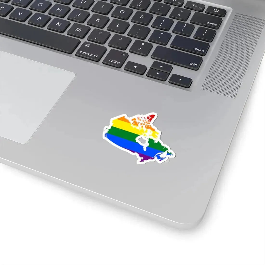 LGBT flag map of Canada (Canada) STICKER Vinyl Kiss-Cut Decal - The Sticker Space
