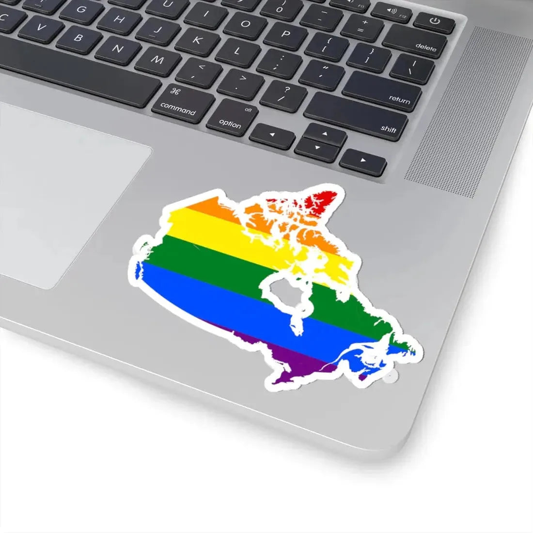 LGBT flag map of Canada (Canada) STICKER Vinyl Kiss-Cut Decal - The Sticker Space