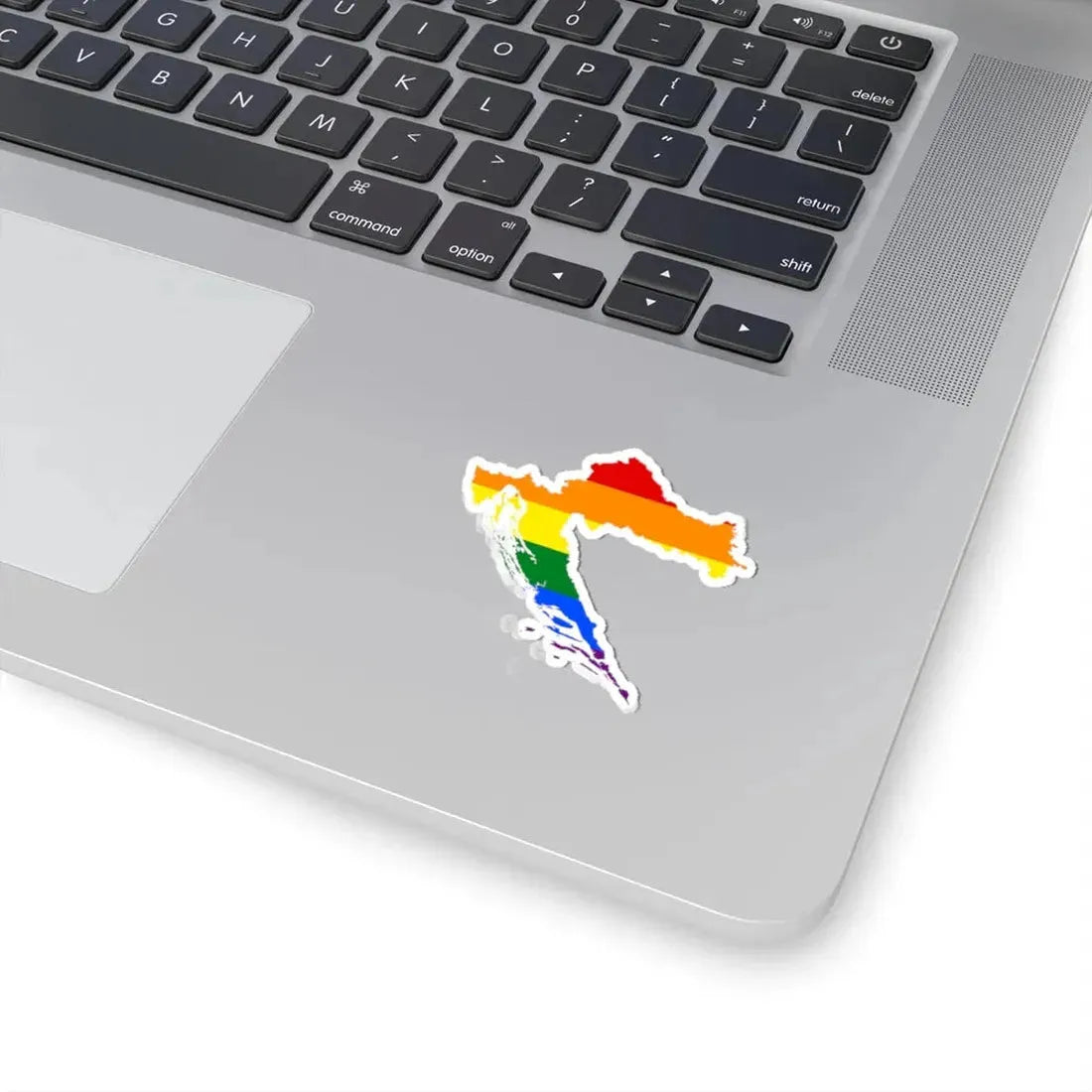 LGBT flag map of Croatia (Croatia) STICKER Vinyl Kiss-Cut Decal - The Sticker Space