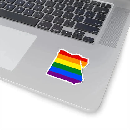 LGBT flag map of Egypt (Egypt) STICKER Vinyl Kiss-Cut Decal - The Sticker Space