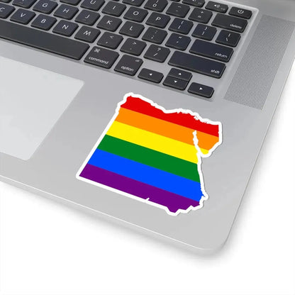 LGBT flag map of Egypt (Egypt) STICKER Vinyl Kiss-Cut Decal - The Sticker Space