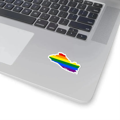 LGBT flag map of El Salvador (El Salvador) STICKER Vinyl Kiss-Cut Decal - The Sticker Space