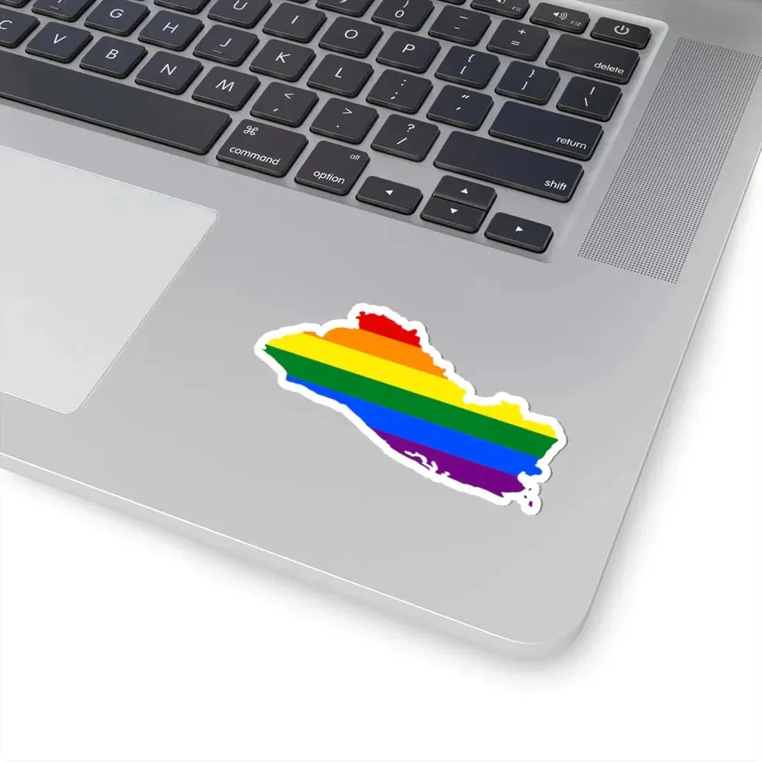 LGBT flag map of El Salvador (El Salvador) STICKER Vinyl Kiss-Cut Decal - The Sticker Space