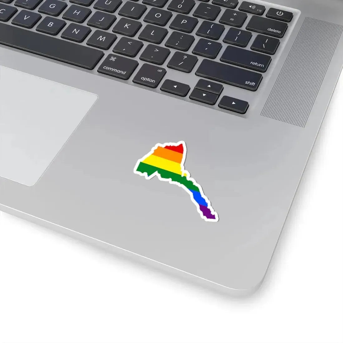 LGBT flag map of Eritrea (Eritrea) STICKER Vinyl Kiss-Cut Decal - The Sticker Space