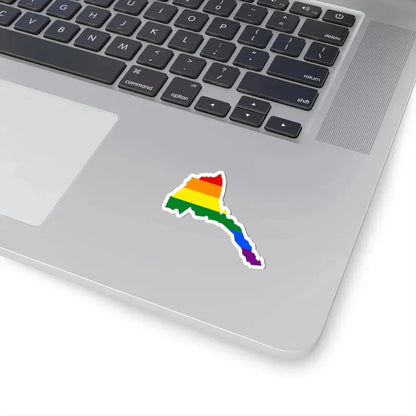 LGBT flag map of Eritrea (Eritrea) STICKER Vinyl Kiss-Cut Decal - The Sticker Space