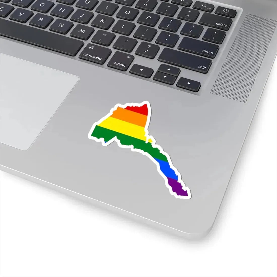 LGBT flag map of Eritrea (Eritrea) STICKER Vinyl Kiss-Cut Decal - The Sticker Space