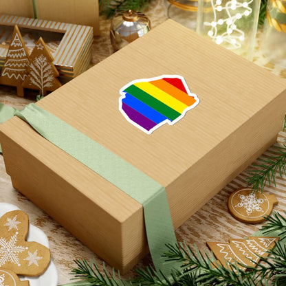 LGBT flag map of Eswatini (Eswatini) STICKER Vinyl Kiss-Cut Decal - The Sticker Space