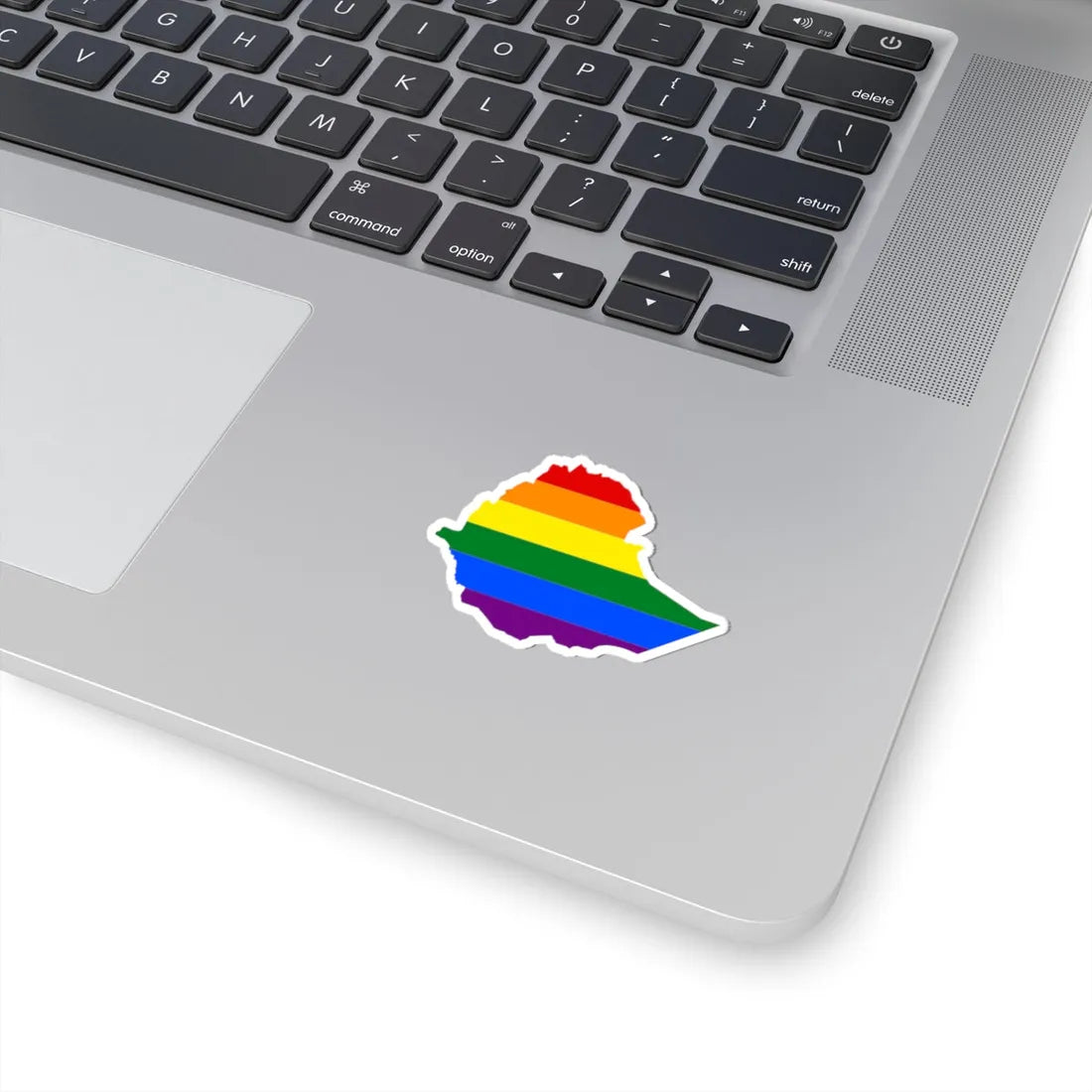 LGBT flag map of Ethiopia (Ethiopia) STICKER Vinyl Kiss-Cut Decal - The Sticker Space
