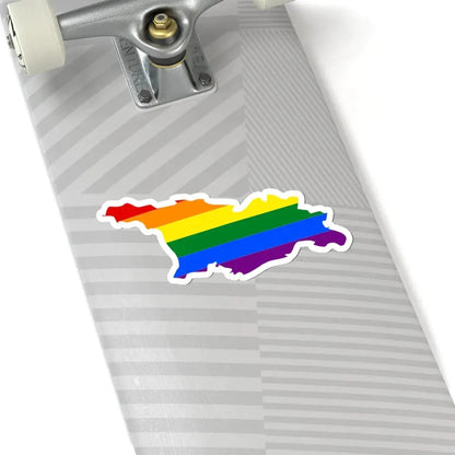 LGBT flag map of Georgia (Georgia) STICKER Vinyl Kiss-Cut Decal - The Sticker Space