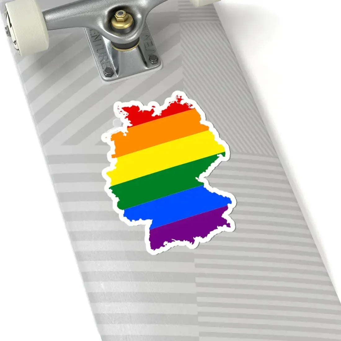 LGBT flag map of Germany (Germany) STICKER Vinyl Kiss-Cut Decal - The Sticker Space