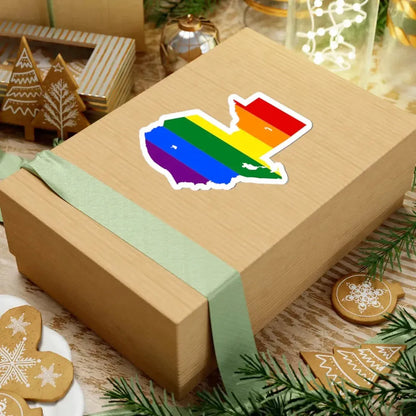 LGBT flag map of Guatemala (Guatemala) STICKER Vinyl Kiss-Cut Decal - The Sticker Space