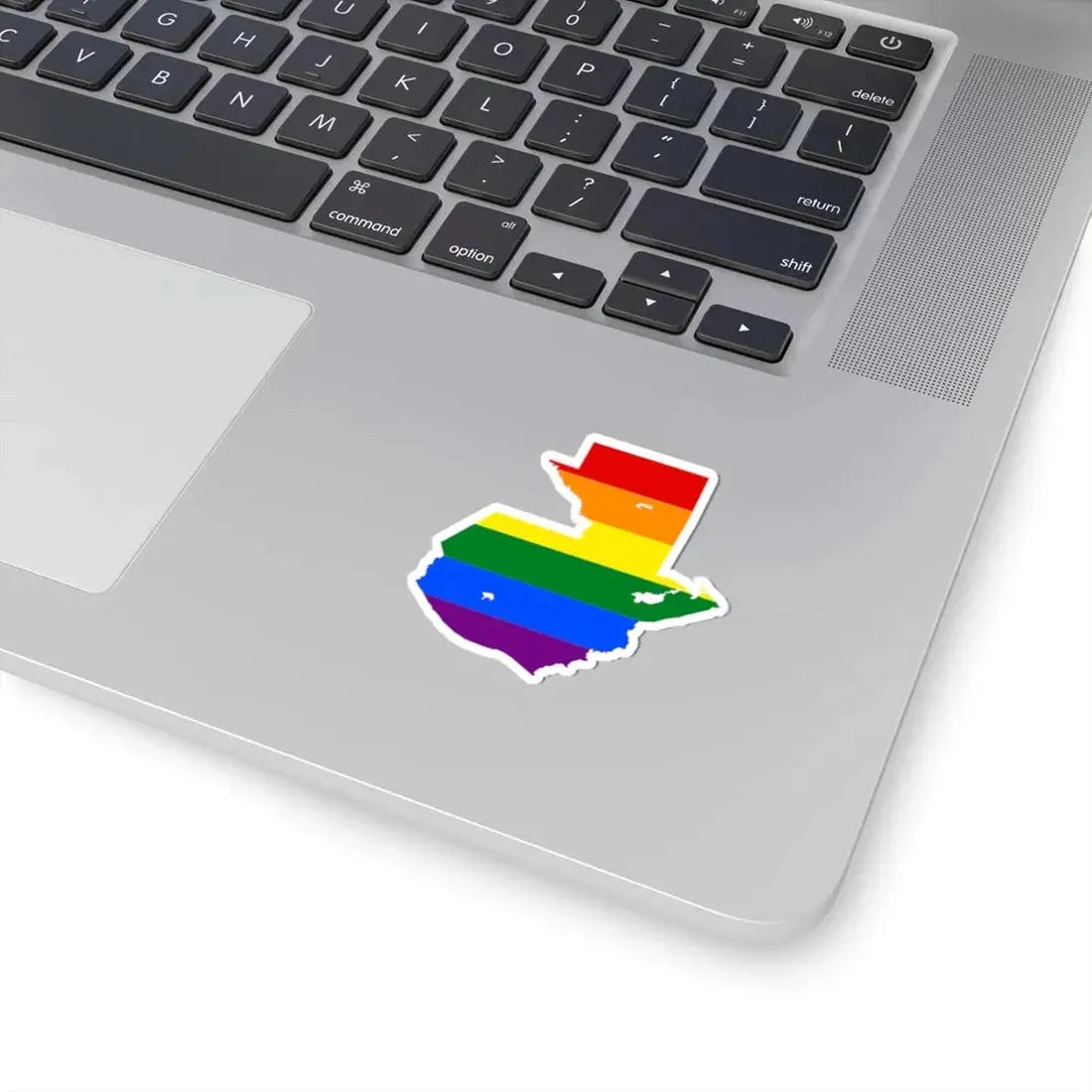 LGBT flag map of Guatemala (Guatemala) STICKER Vinyl Kiss-Cut Decal - The Sticker Space