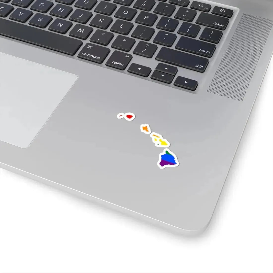 LGBT flag map of Hawaii (United States) STICKER Vinyl Kiss-Cut Decal - The Sticker Space